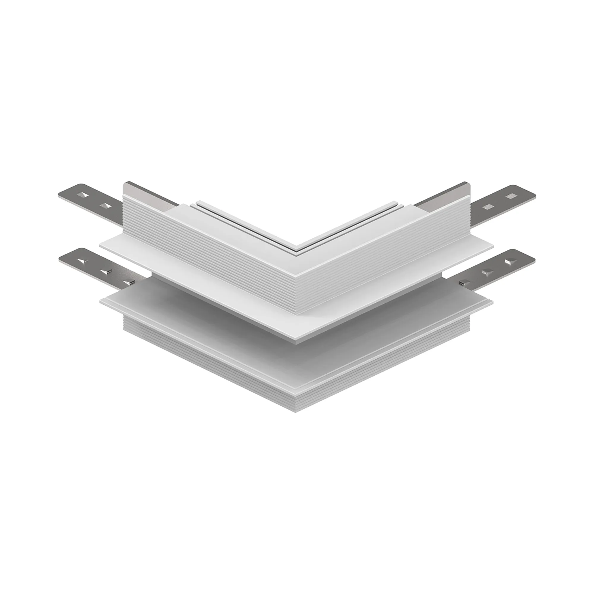 M9322  Magneto Recessed L-Joint Wall To Wall Out, White For M8307/M8308